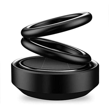 Fancy Spiral Double Ring Rotating Solar Car Perfume – Dashboard Air Freshener