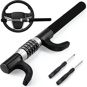 Anti-Theft Car Steering Code Lock – Universal Security Lock for All Cars